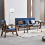 "A solid wood frame sofa that enhances living spaces with classic charm."