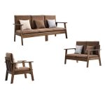 "A solid wood frame sofa that enhances living spaces with classic charm."
