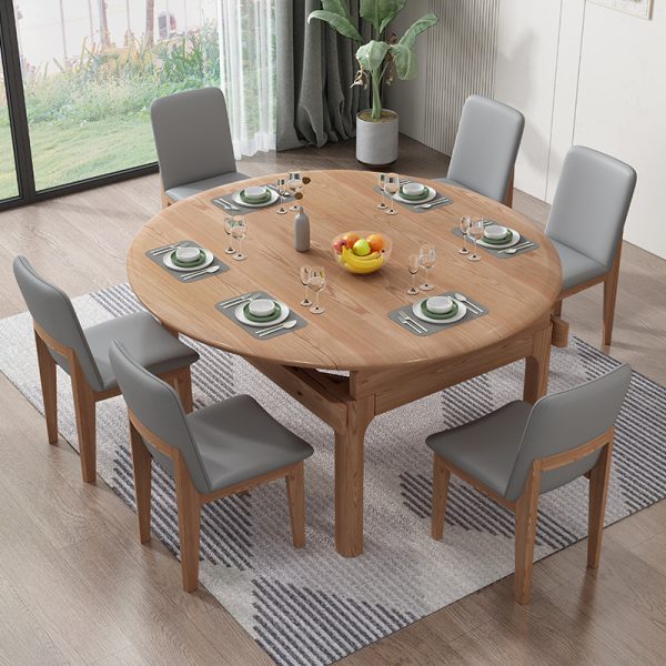 Industrial Solid Wood Dining Table – Robust Craftsmanship & Urban Charm