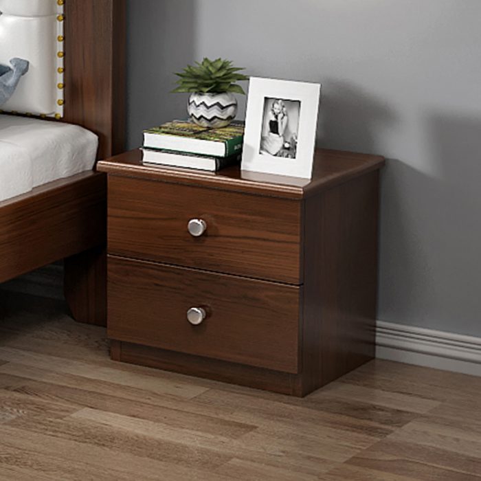 modern simple solid wood bedside table