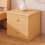 modern simple solid wood bedside table