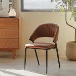 Home dining chair simple soft back chair