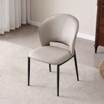 Chair home living room dining table chair Italian style light luxury