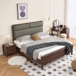Simple solid wood bed