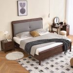 Nordic Light Luxury Solid Wood Bed