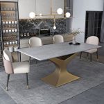 Modern Minimalist Stainless Steel Table Base with a Luxurious Finish