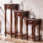 Solid wood storage cabinet