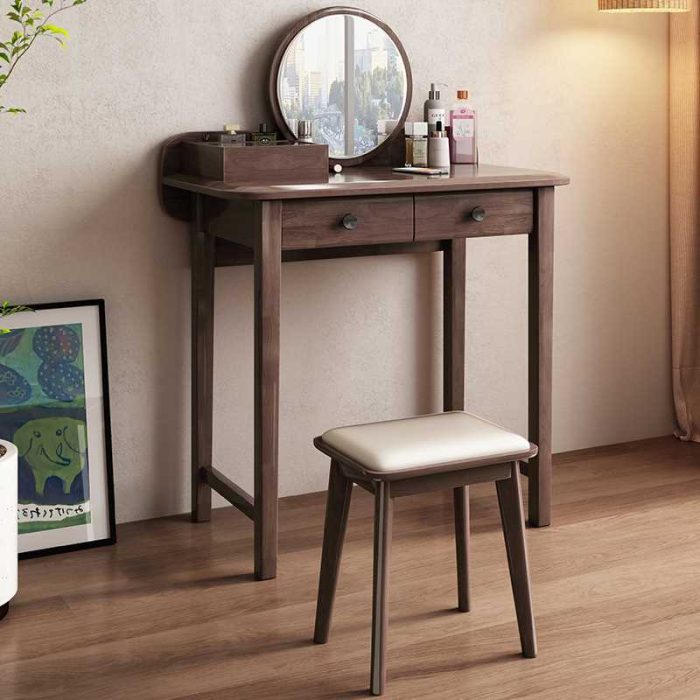 Modern Minimalist Solid Wood Vanity Table