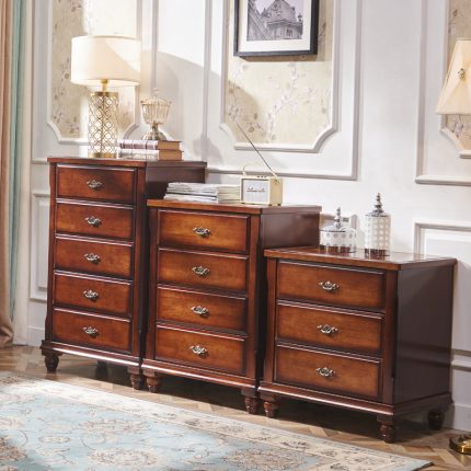 Solid wood storage cabinet