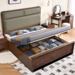 Simple solid wood bed