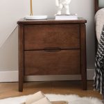 modern simple solid wood bedside table