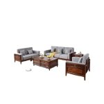 Modern Minimalist Solid Wood Sofa