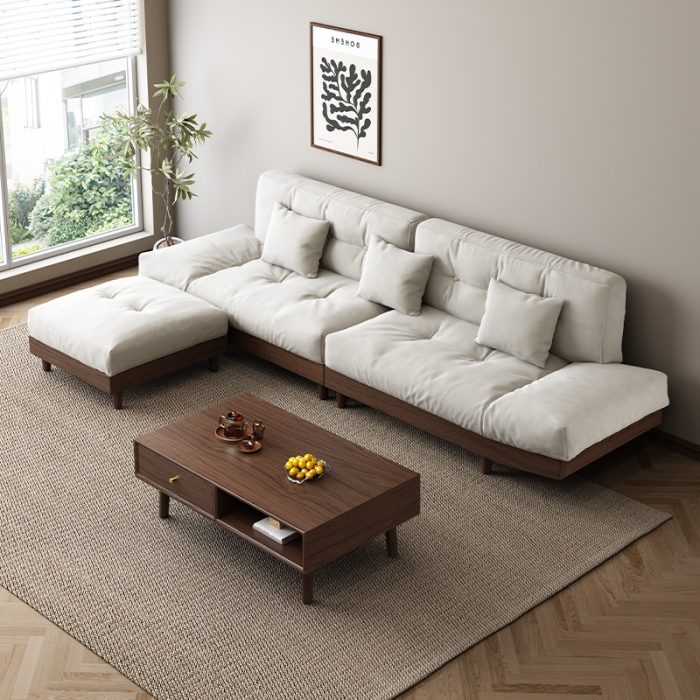 Black Walnut Solid Wood Sofa