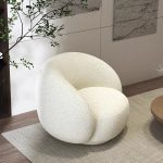Minimalist living room fabric single sofa leisure chair