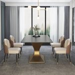 Modern Minimalist Stainless Steel Table Base with a Luxurious Finish