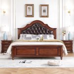 American retro solid wood bed modern and classic