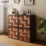 Solid Wood Modular Audio Cabinet – Nordic Minimalism Meets Durability