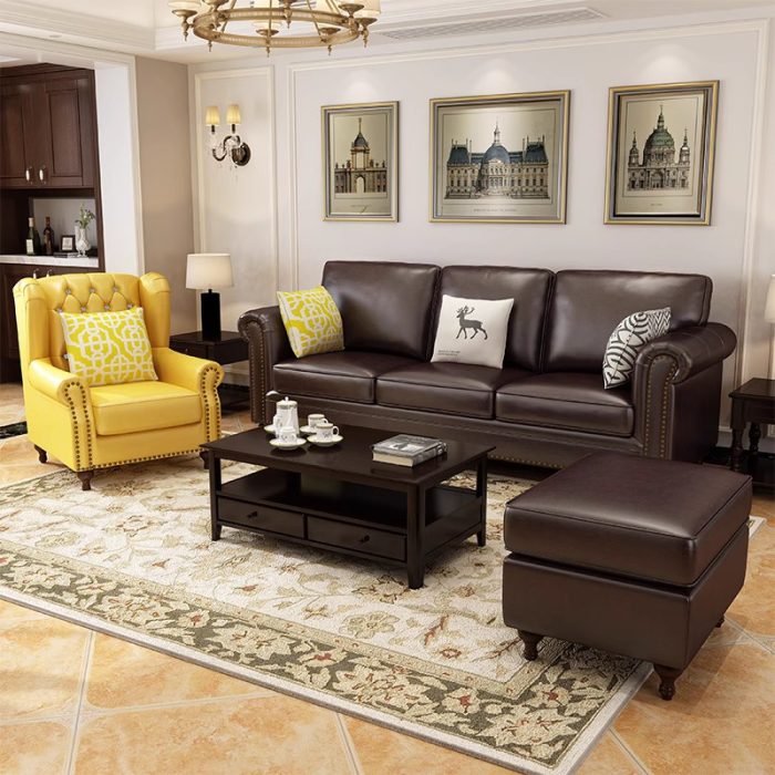 Retro corner sofa