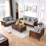 American style solid wood sofa