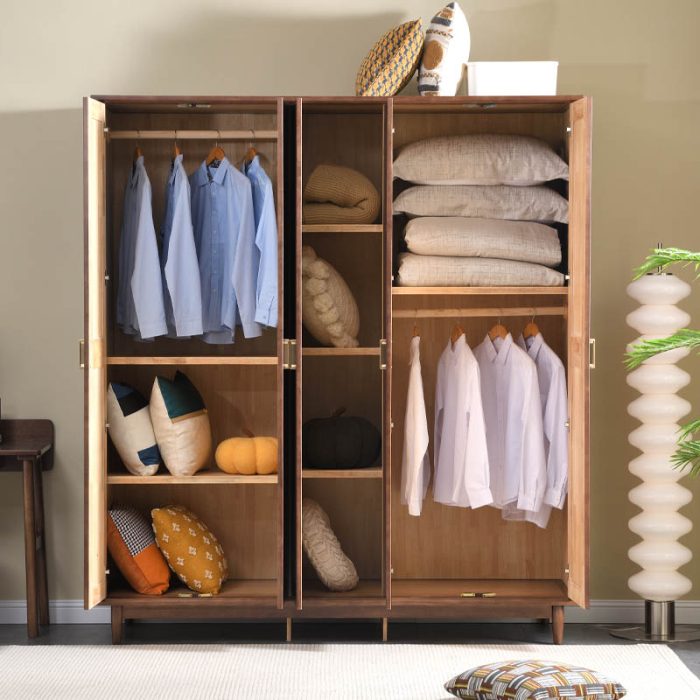 Three to six door wardrobe