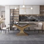 Modern Minimalist Stainless Steel Table Base with a Luxurious Finish