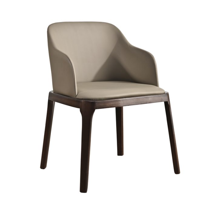Contemporary Wooden Frame Cushioned Chairs with Leather/Fabric Upholstery for Retailers-XBK-A09