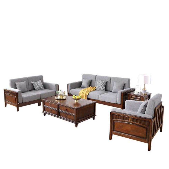 American style solid wood sofa