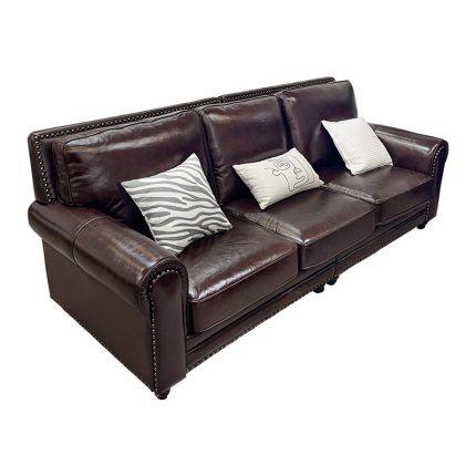 American retro leather sofa