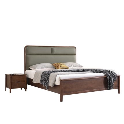 Simple solid wood bed