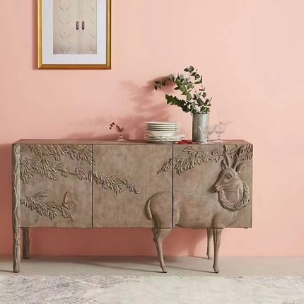 Modern Minimalist Nordic Style Solid Wood Elk Cabinet