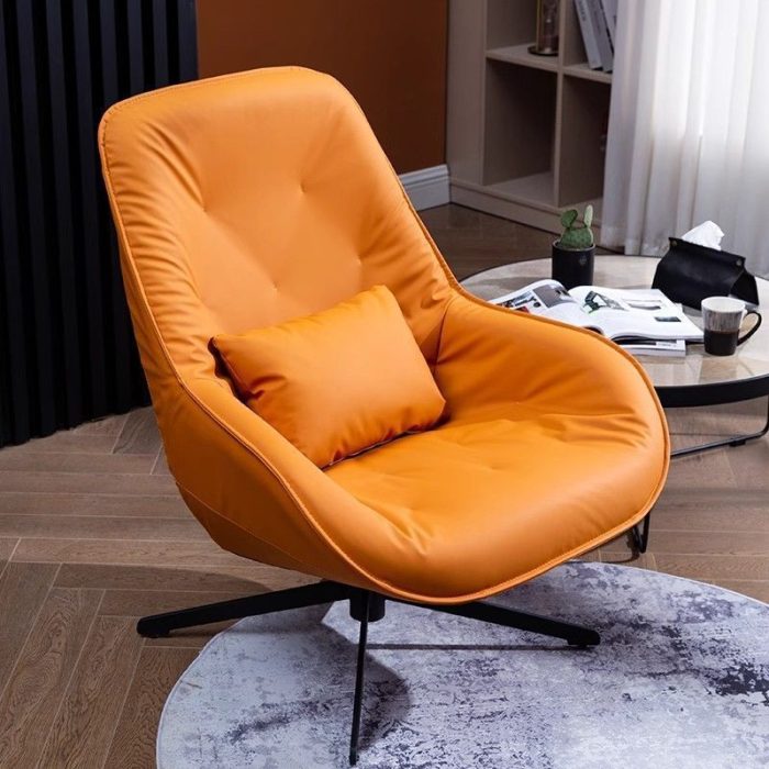 Swivel Lounge Chair – Modern Single Sofa for Living Room and Commercial Spaces