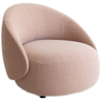 Minimalist living room fabric single sofa leisure chair