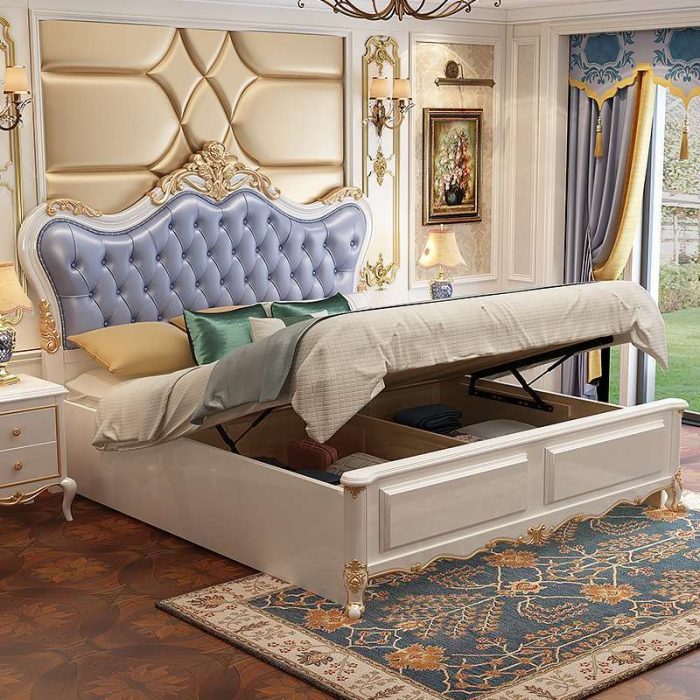 Elegant European Solid Wood Light Luxury Double Beds – Wholesale Deals for Retailers