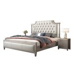 European Solid Wood Light Luxury Double Beds – Bulk Orders for Retailers