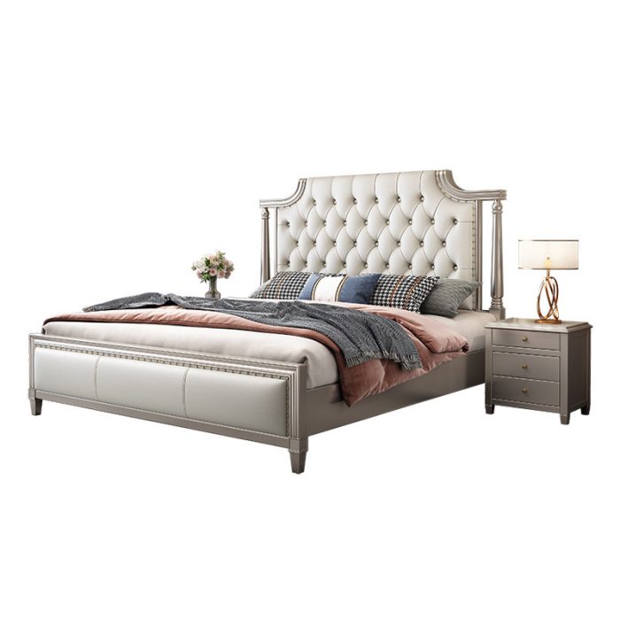 European Solid Wood Light Luxury Double Beds – Bulk Orders for Retailers
