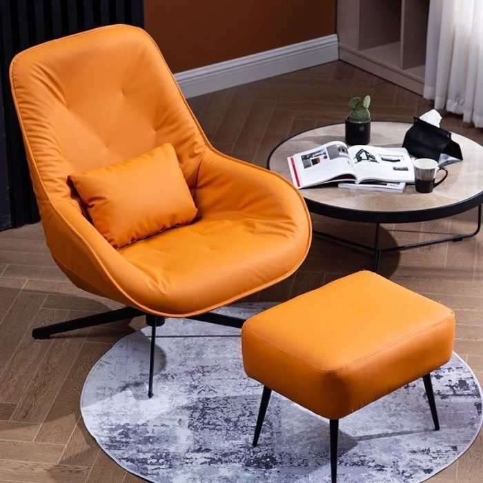 Swivel Lounge Chair – Modern Single Sofa for Living Room and Commercial Spaces