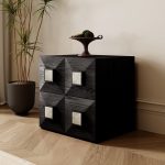 Modern Minimalist Nordic Style Solid Wood Modular Scarpa Cabinet