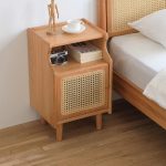 Contemporary Red Oak Nightstand - Wholesale Supply