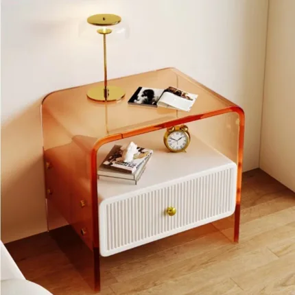 Smart Floating Nightstand – Minimalist Acrylic Design