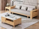 Discover the essence of Nordic style in this stunning wooden bed.