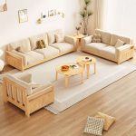 A solid wood frame sofa that pairs classic aesthetics with modern features.