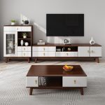 Includes a coffee table and TV stand, both handcrafted with durable solid wood and a sleek, modern aesthetic. Perfect for US bulk buyers looking for stylish, long-lasting furniture sets.