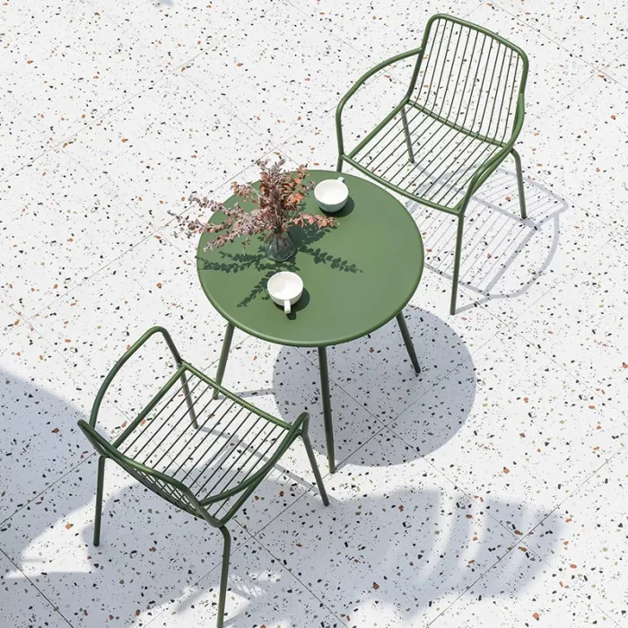 Enjoy seamless outdoor dining with premium furniture choices.