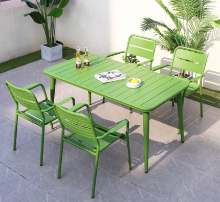  Find elegance and practicality in outdoor dining furniture.