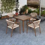 Enjoy meals outdoors with design-forward furniture.