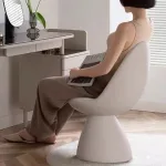 Experience plush comfort with our solid wood vanity stool.