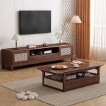 The Nordic TV cabinet is a blend of elegance and practicality, ideal for sophisticated interiors.