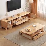 The Nordic TV cabinet is a blend of elegance and practicality, ideal for sophisticated interiors.