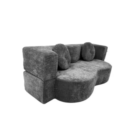 The Nordic cushioned sofa combines aesthetics with everyday practicality.