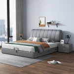 Contemporary Leather Bed for High-End Wholesale Markets